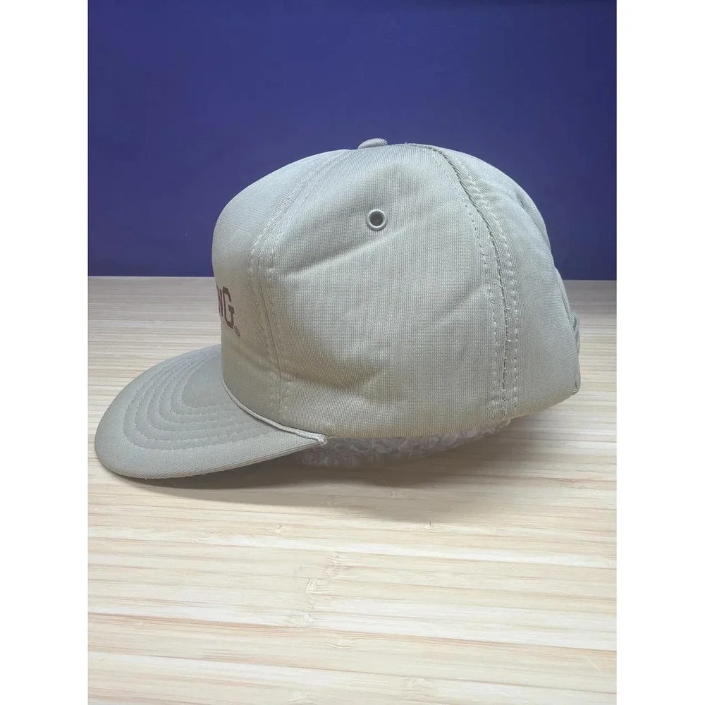Vintage Browning Firearms Snapback Cap Hat Tan Khaki One Size Korea